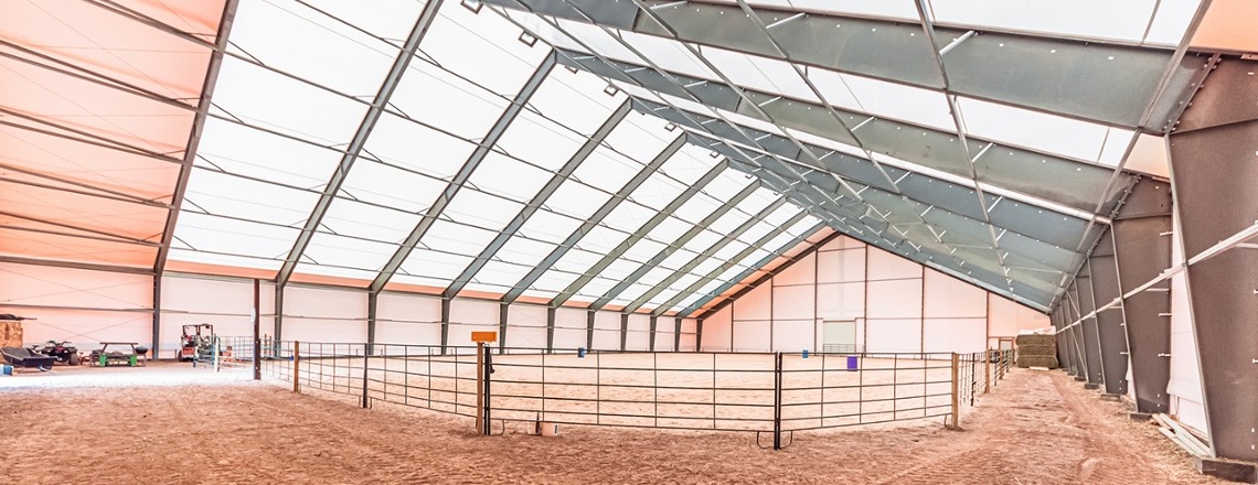 tension fabric riding arena