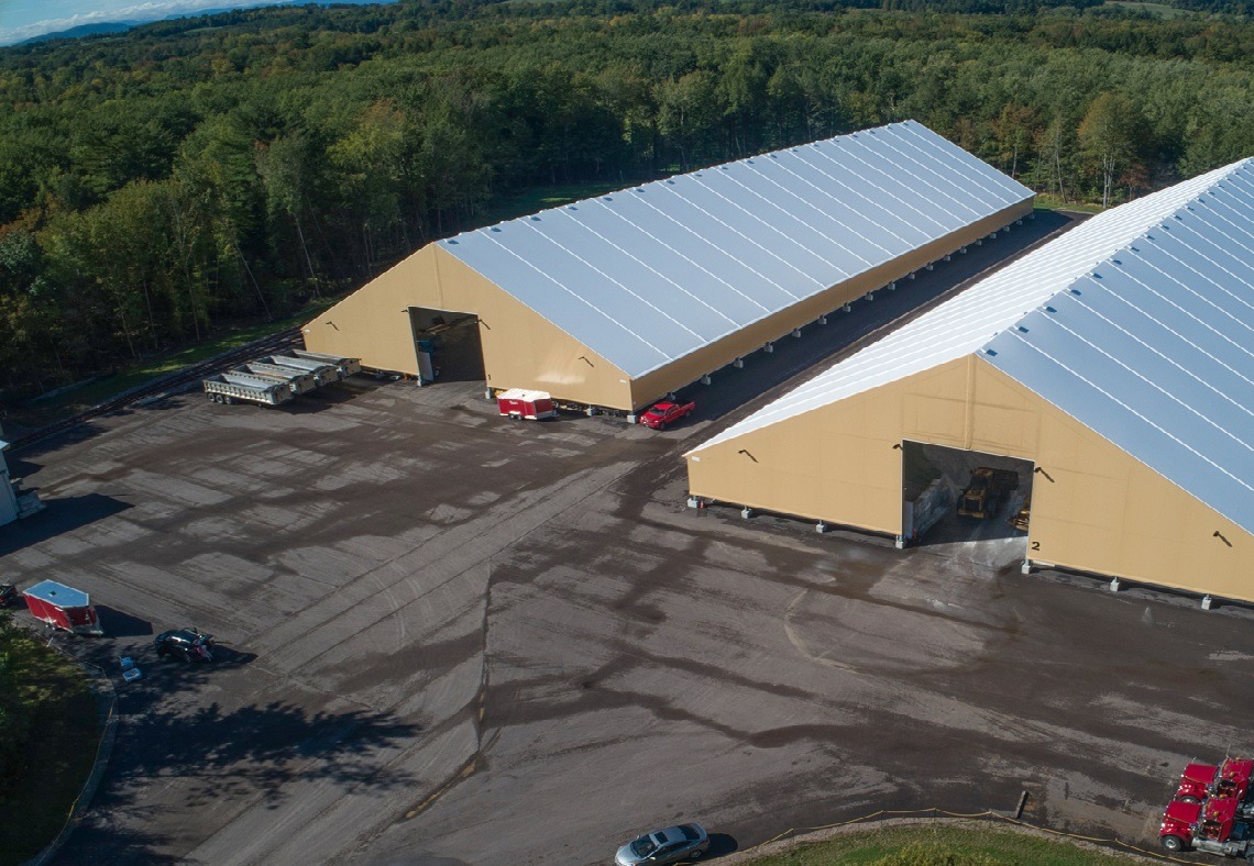 Tension Fabric Building Warehouse by Legacy Building Solutions