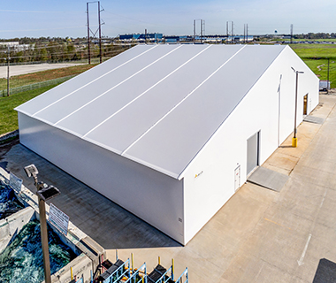 fabric automotive storage building