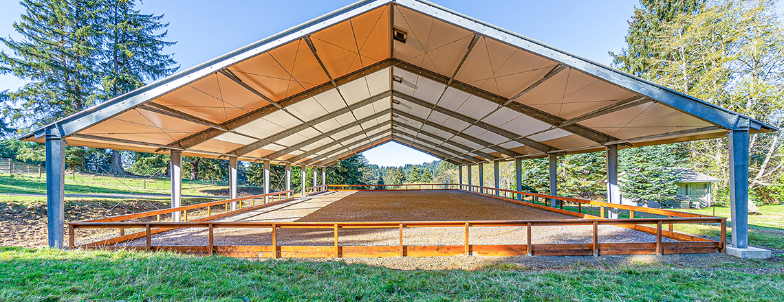fabric horse pavilion
