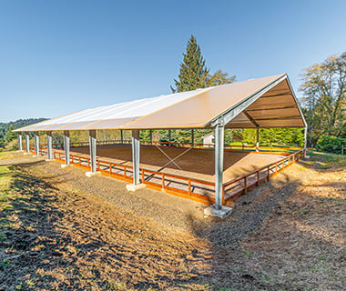 tension fabric riding arena